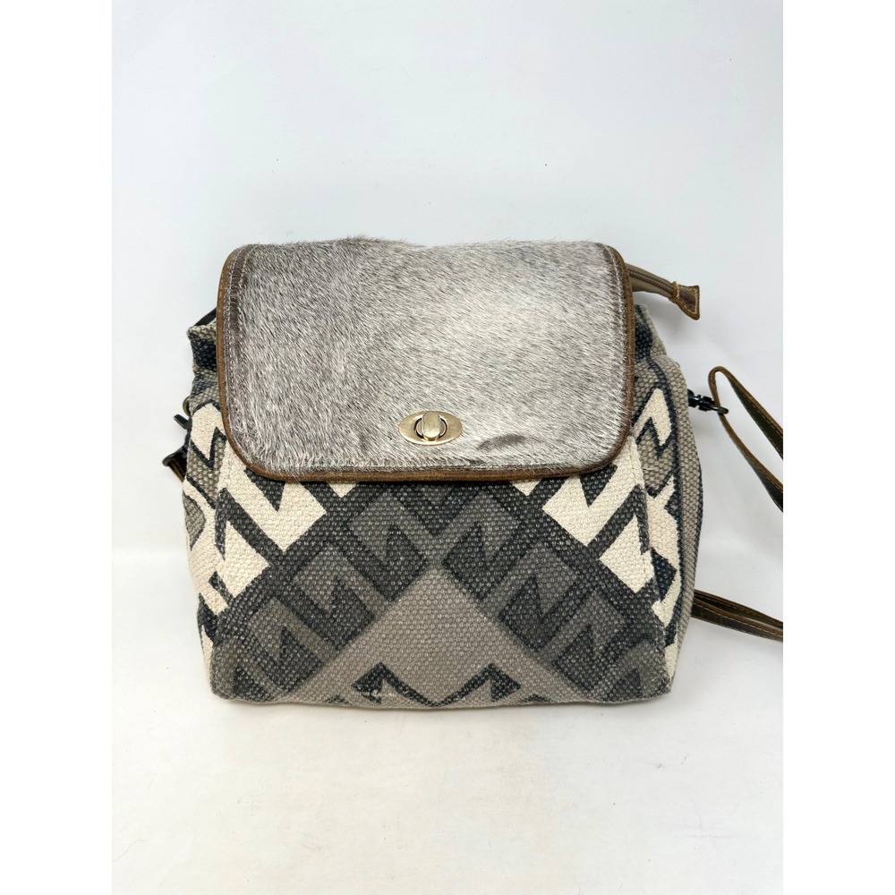 Myra Back Upcycled Mixed Material Backpack